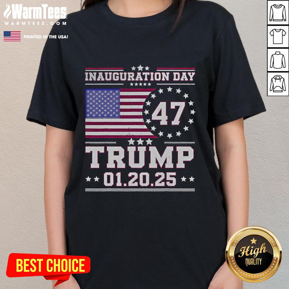 Hot 45 47 USA Flag Trump Inauguration Day 2025 T-Shirt - Image 3