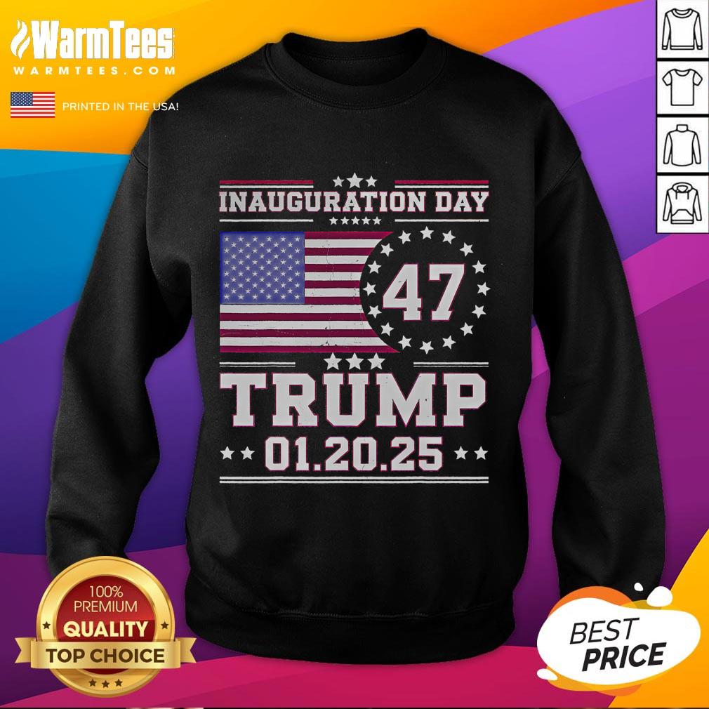 Hot 45 47 USA Flag Trump Inauguration Day 2025 T-Shirt - Image 5
