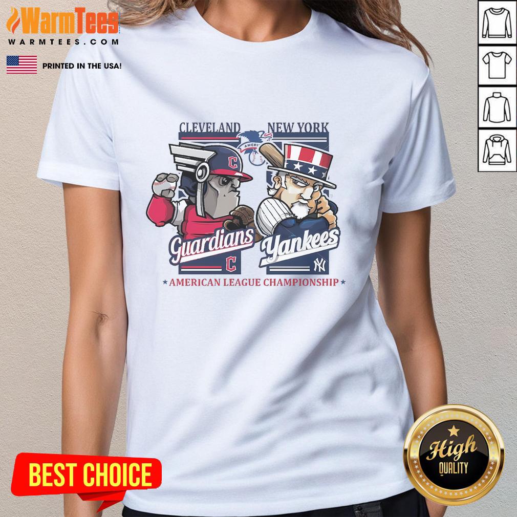Hot ALCS Matchups Cleveland Guardians Vs New York Yankees T-Shirt - Image 3