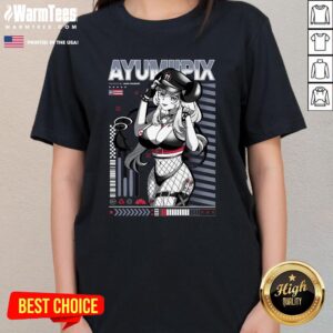 Alternative view of Hot Ayumiipix Reporting In T-Shirt