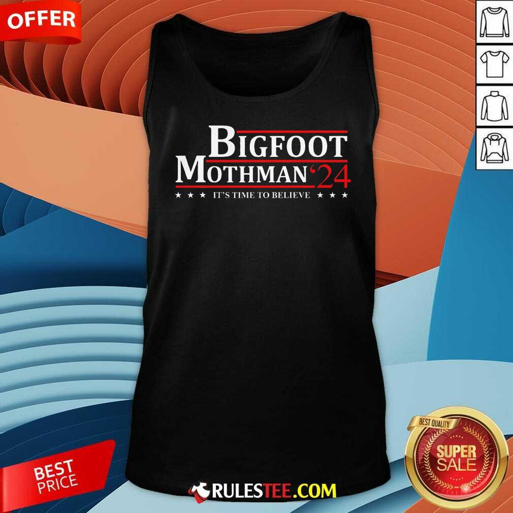 Hot Bigfoot Mothman President 2024 Election Campaign T-Shirt - Image 5