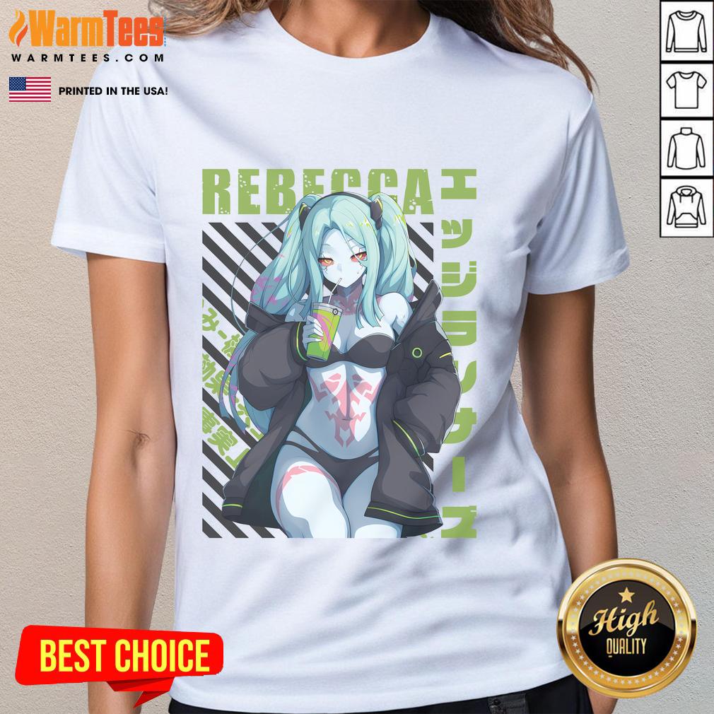 Hot Cyberpunk Edgerunners Rebecca T-Shirt - Image 3
