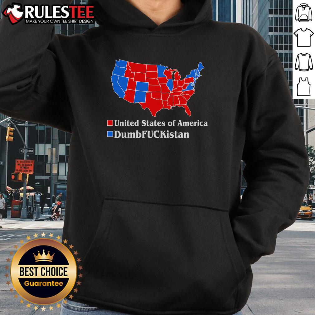 Hot Dumb FCKistan Vs United States Of America Election Map Republicans T-Shirt - Image 2