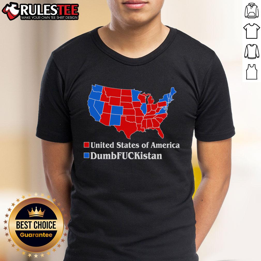 Hot Dumb FCKistan Vs United States Of America Election Map Republicans T-Shirt