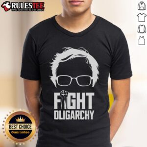 Hot Fight Oligarchy Protest & Resist Bernie Sanders & AOC T-Shirt