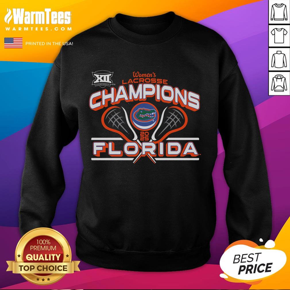 Hot Florida Gators 2025 Big 12 Women's Lacrosse Conference Tournament Champions T-Shirt - Image 5