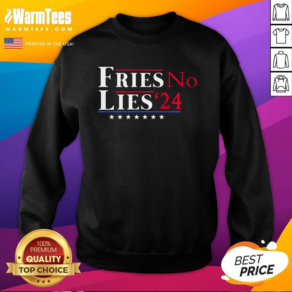 Hot Fries No Lies Trump French Fries Trump Vance 2024 T-Shirt - Image 4