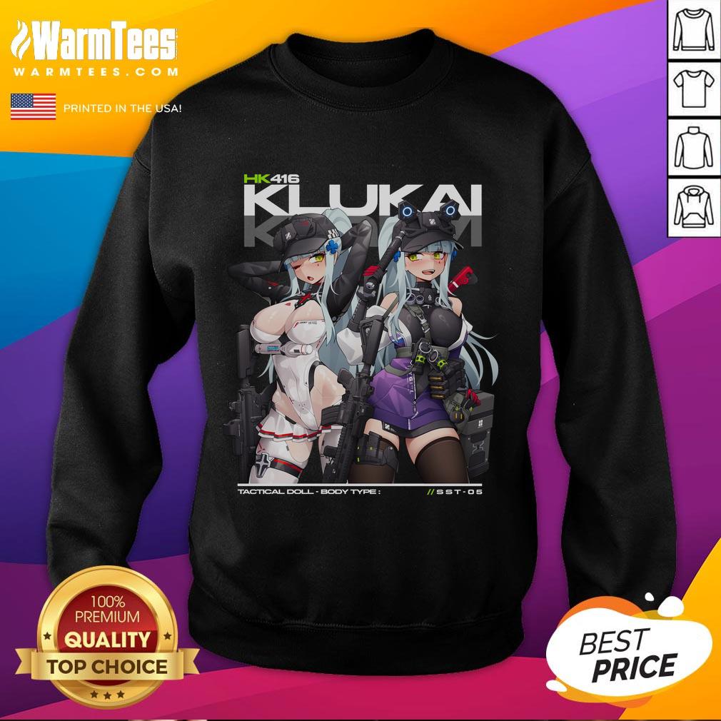 Hot HK416 Klukai Girl's Frontline 2 Exilium T-Shirt - Image 5