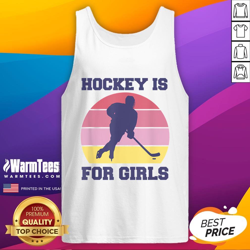 Hot Hockey Is For Girl T-Shirt - Image 4
