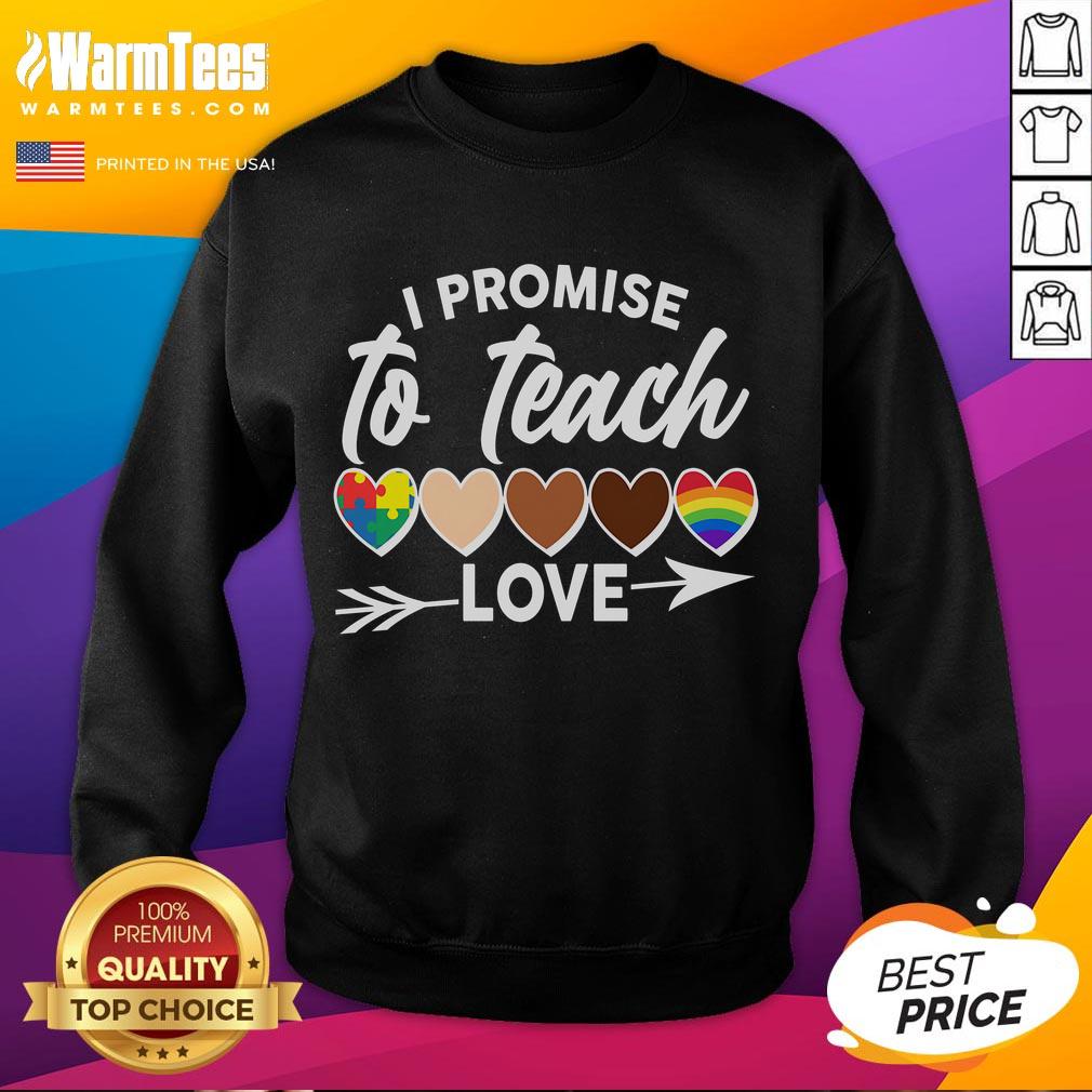 Hot I Promise To Teach Love Diversity Equality T-Shirt - Image 5