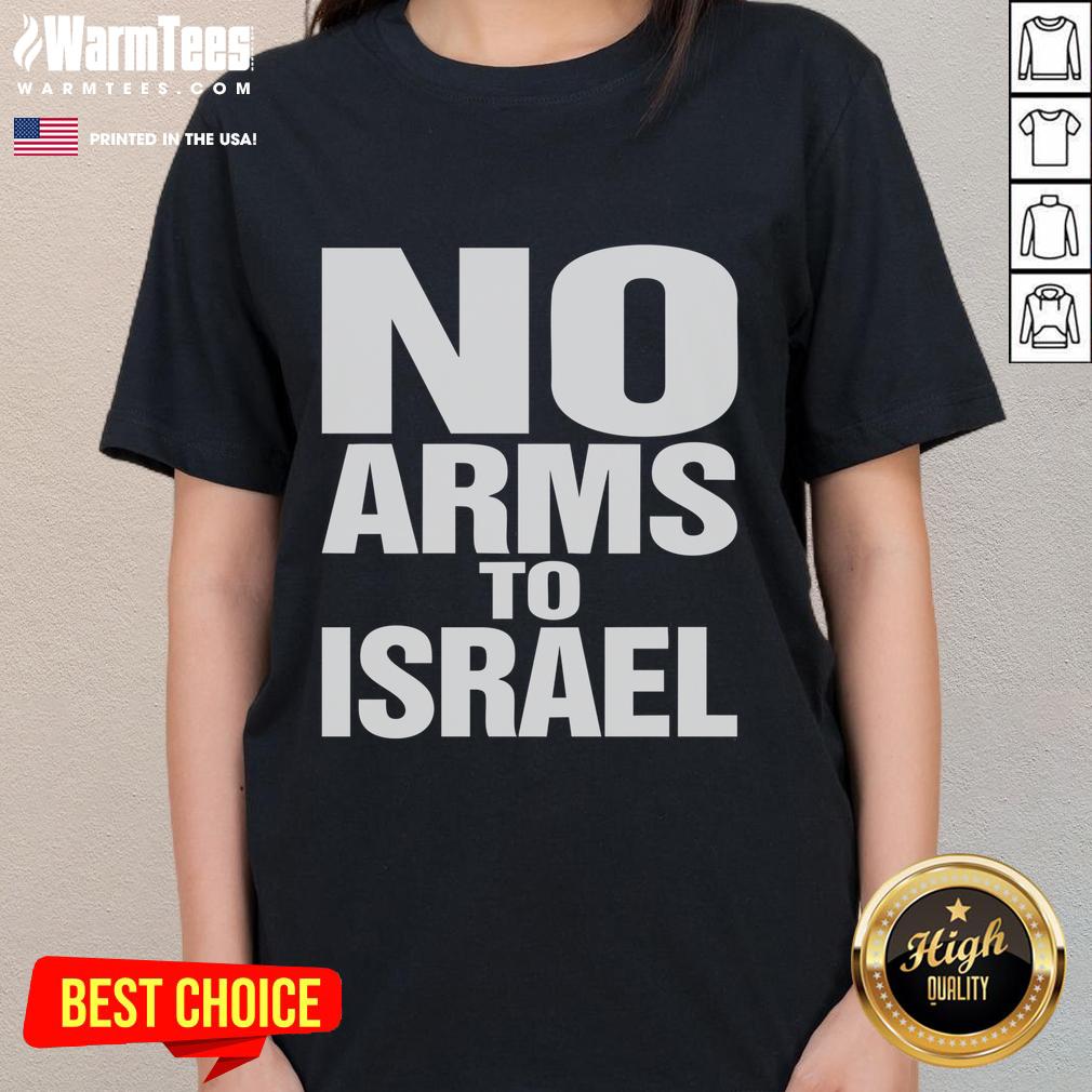 Hot Jess Barnard Wearing No Arms To Israel T-Shirt - Image 3