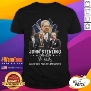 Hot John Sterling 1989-2024 Thank You For The Memories T-Shirt