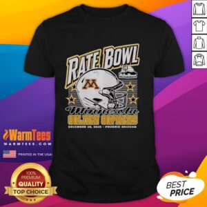 Hot Minnesota Golden Gophers 2025 Rate Bowl Phoenix Arizona Helmet T-Shirt