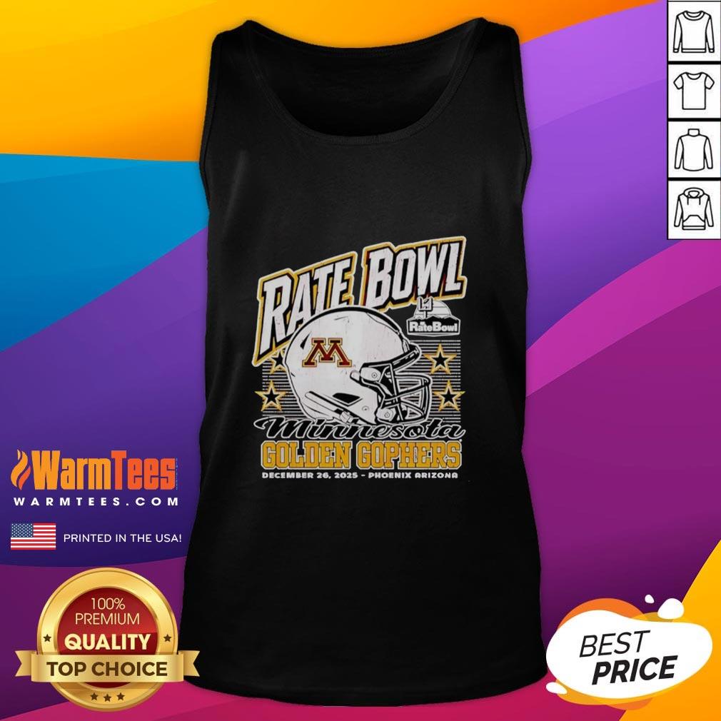 Hot Minnesota Golden Gophers 2025 Rate Bowl Phoenix Arizona Helmet T-Shirt - Image 4