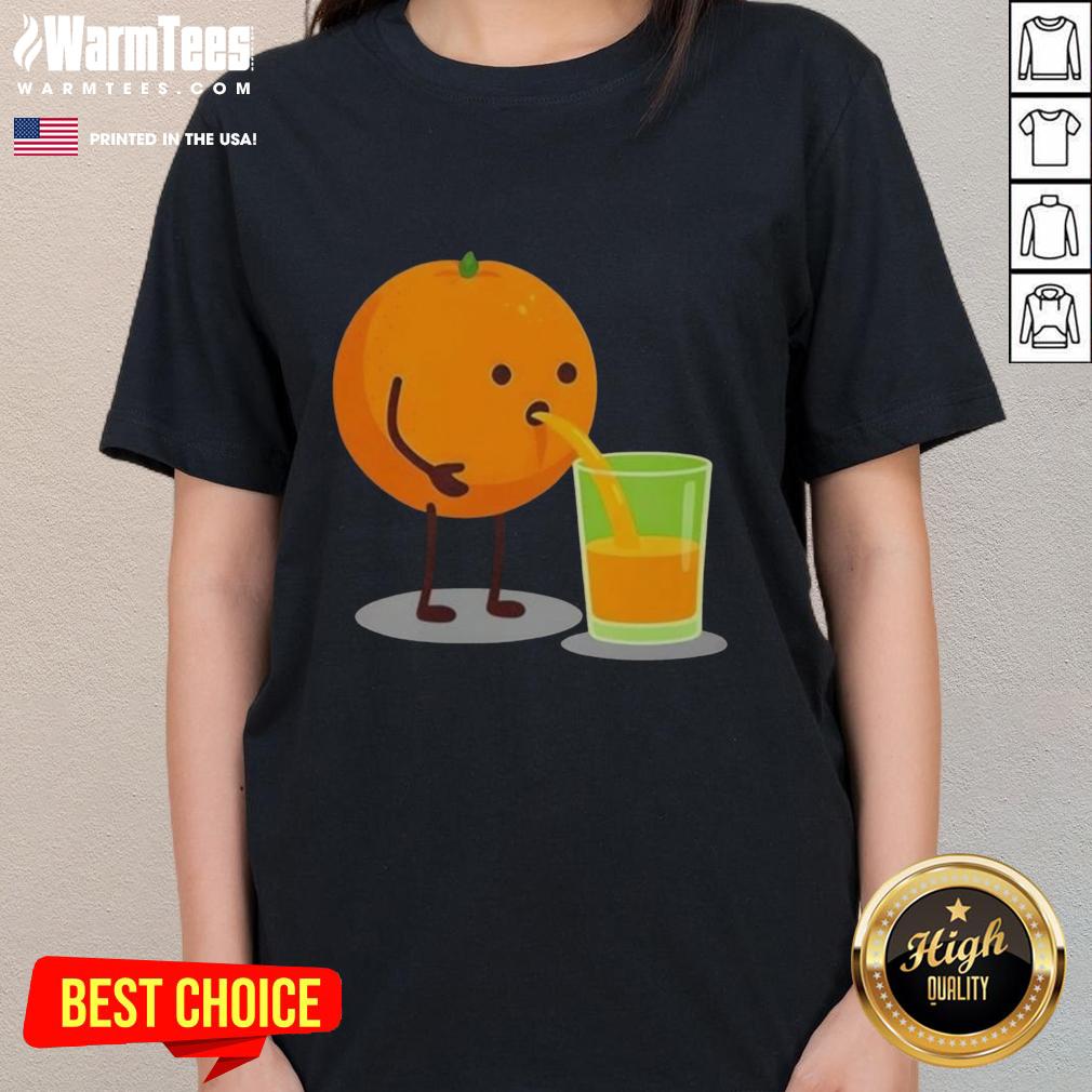 Hot Orange Juice Character Squeezed T-Shirt - Image 3