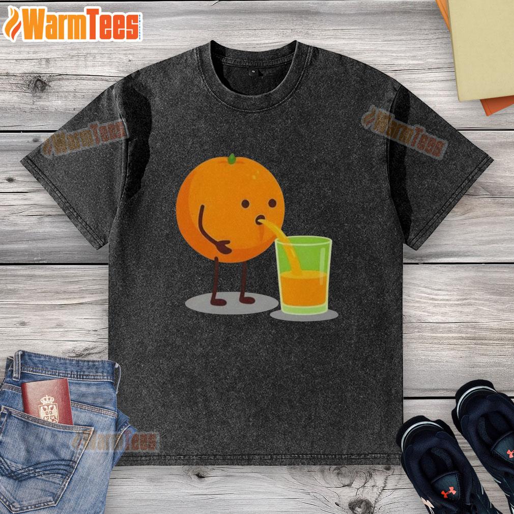 Hot Orange Juice Character Squeezed T-Shirt - Image 6