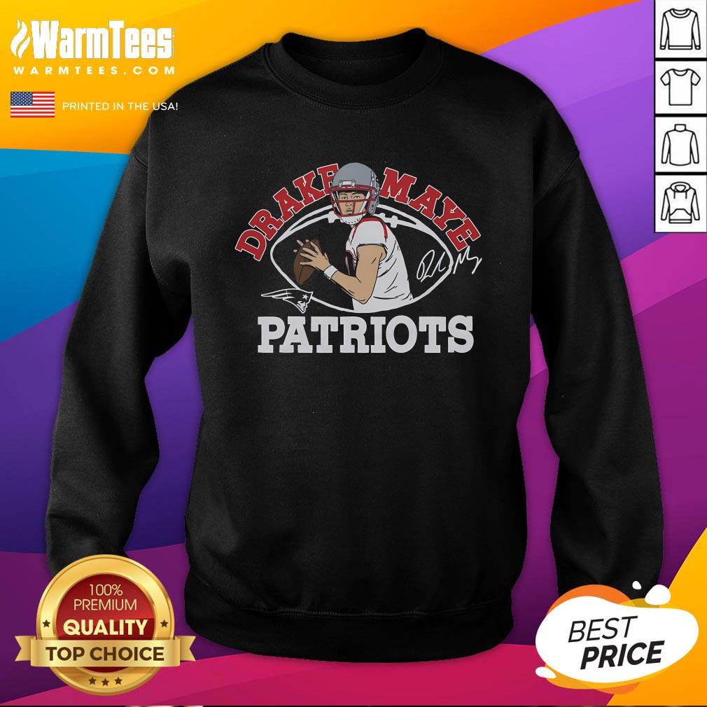 Hot Patriots Drake Maye Signature T-Shirt - Image 5