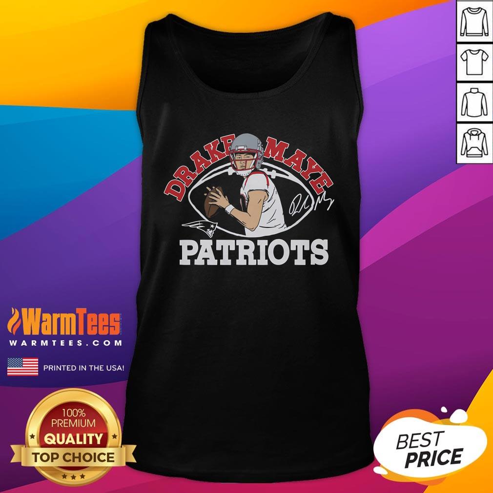 Hot Patriots Drake Maye Signature T-Shirt - Image 4