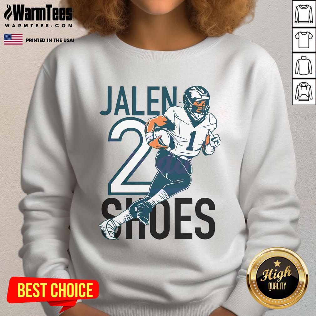 Hot Philadelphia Eagles Jalen Hurts Two Shoes T-Shirt - Image 5