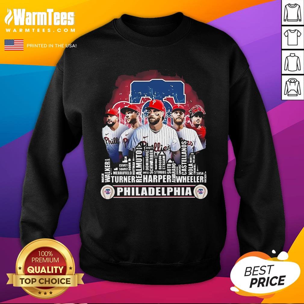 Hot Philadelphia Phillies Skyline 2024 The Champions Baseball T-Shirt - Image 4