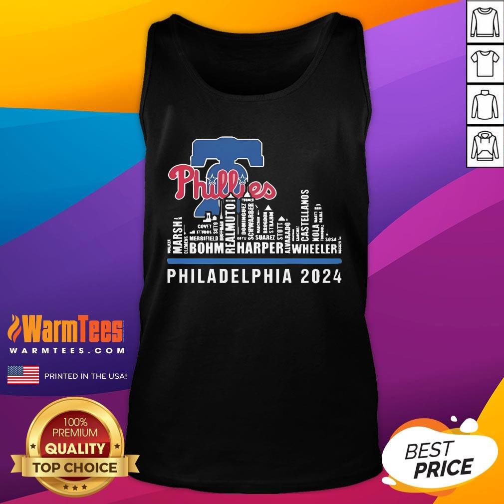 Hot Philadelphia Skyline 2024 Philadelphia Phillies T-Shirt - Image 5