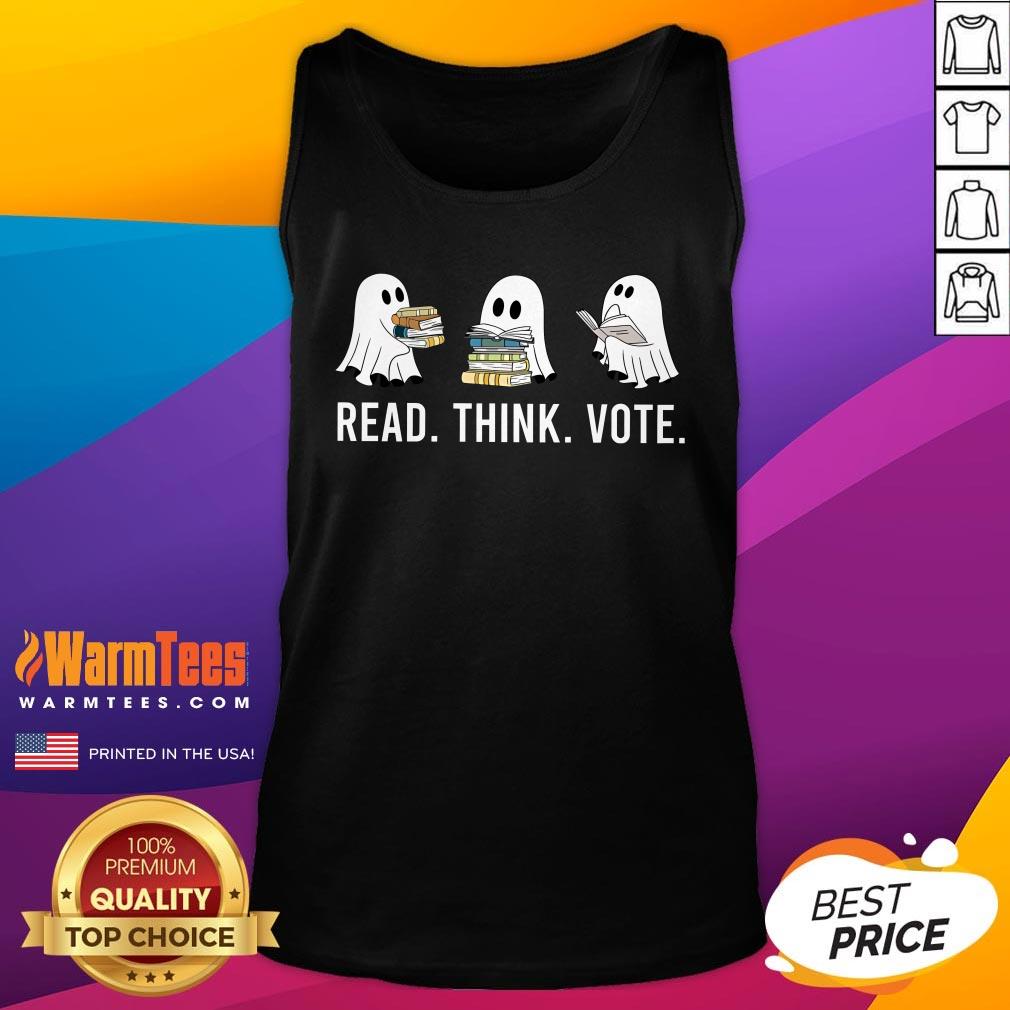 Hot Read Think Vote Ghosts T-Shirt - Image 5