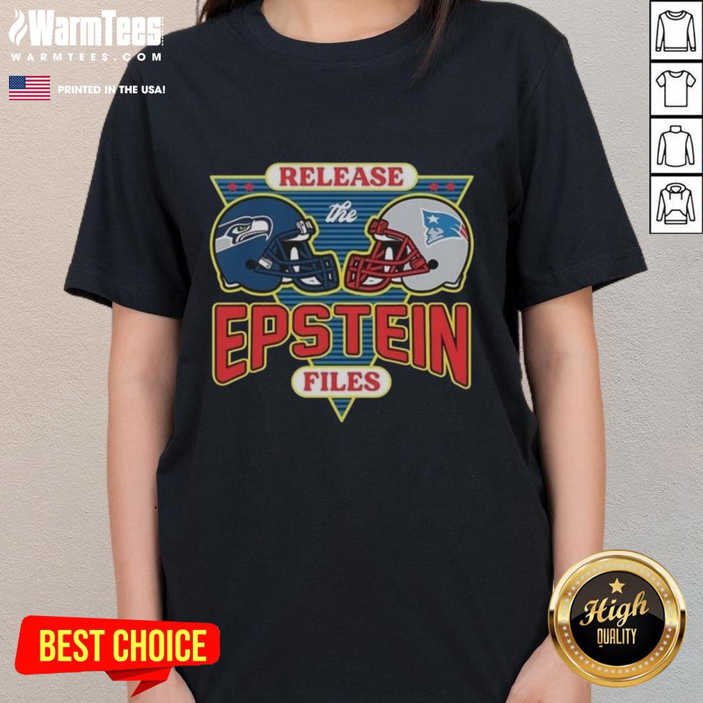 Hot Seattle Seahawks Vs New England Patriots Release The Epstein Files T-Shirt - Image 3