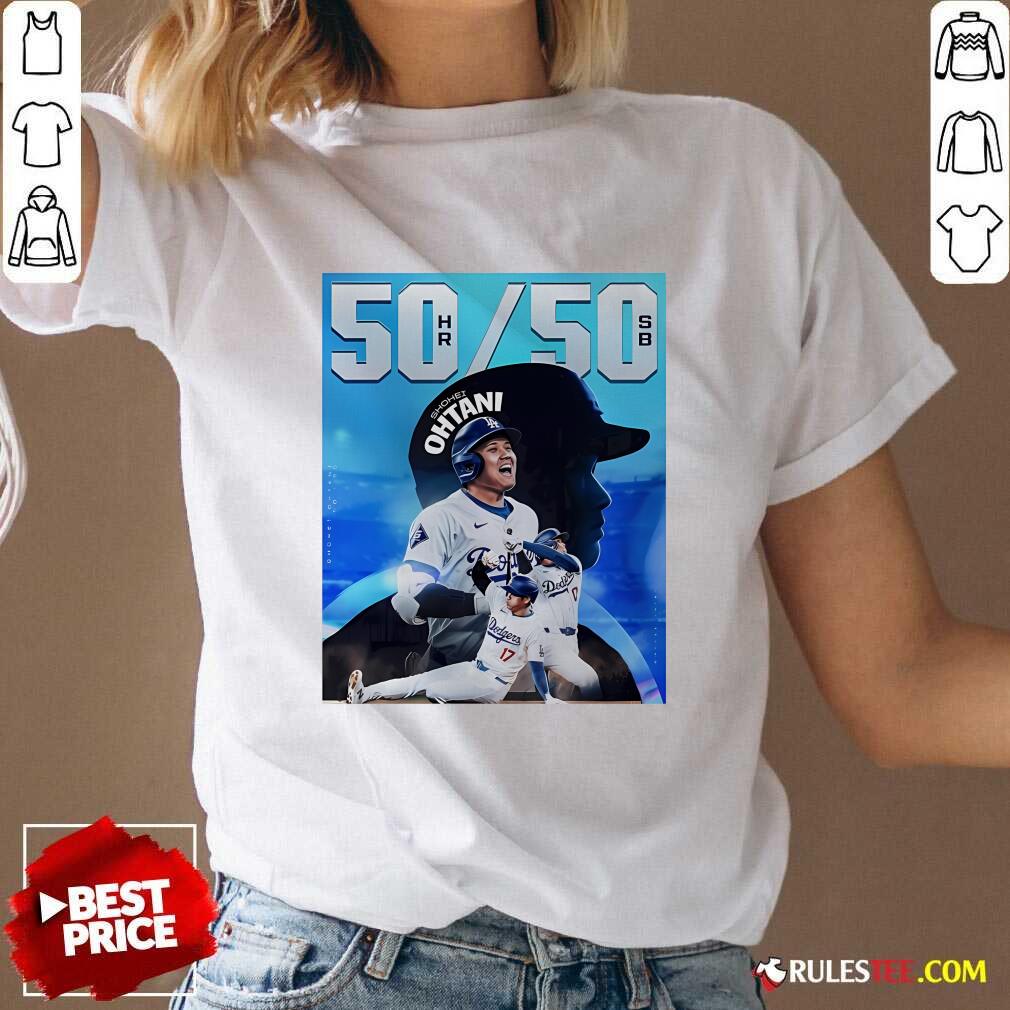 Hot Shohei Ohtani Is The Founder Of The 50 50 Club T-Shirt - Image 2