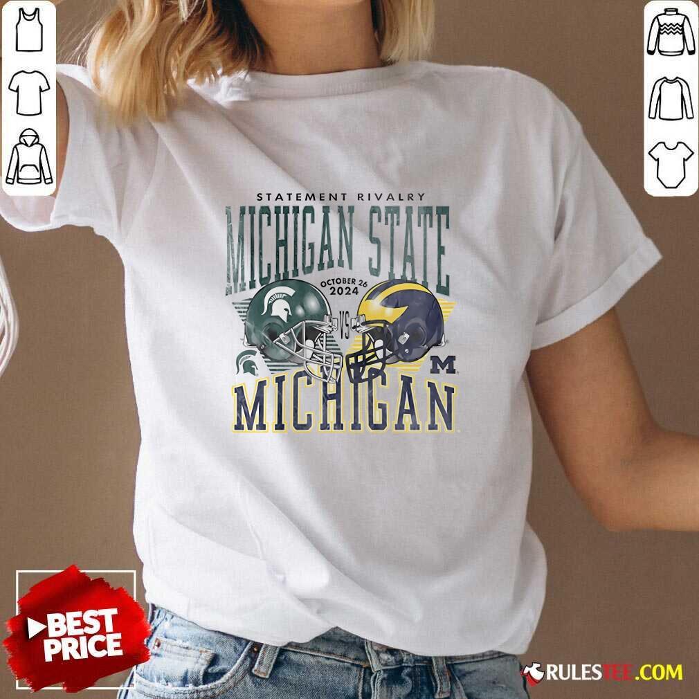 Hot Statement Rivalry Michigan Wolverines Football T-Shirt - Image 2