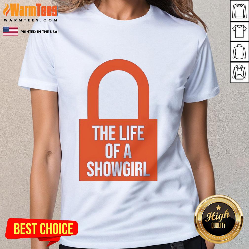 Hot The Life Of A Showgirl Taylor Orange Lock T-Shirt - Image 5