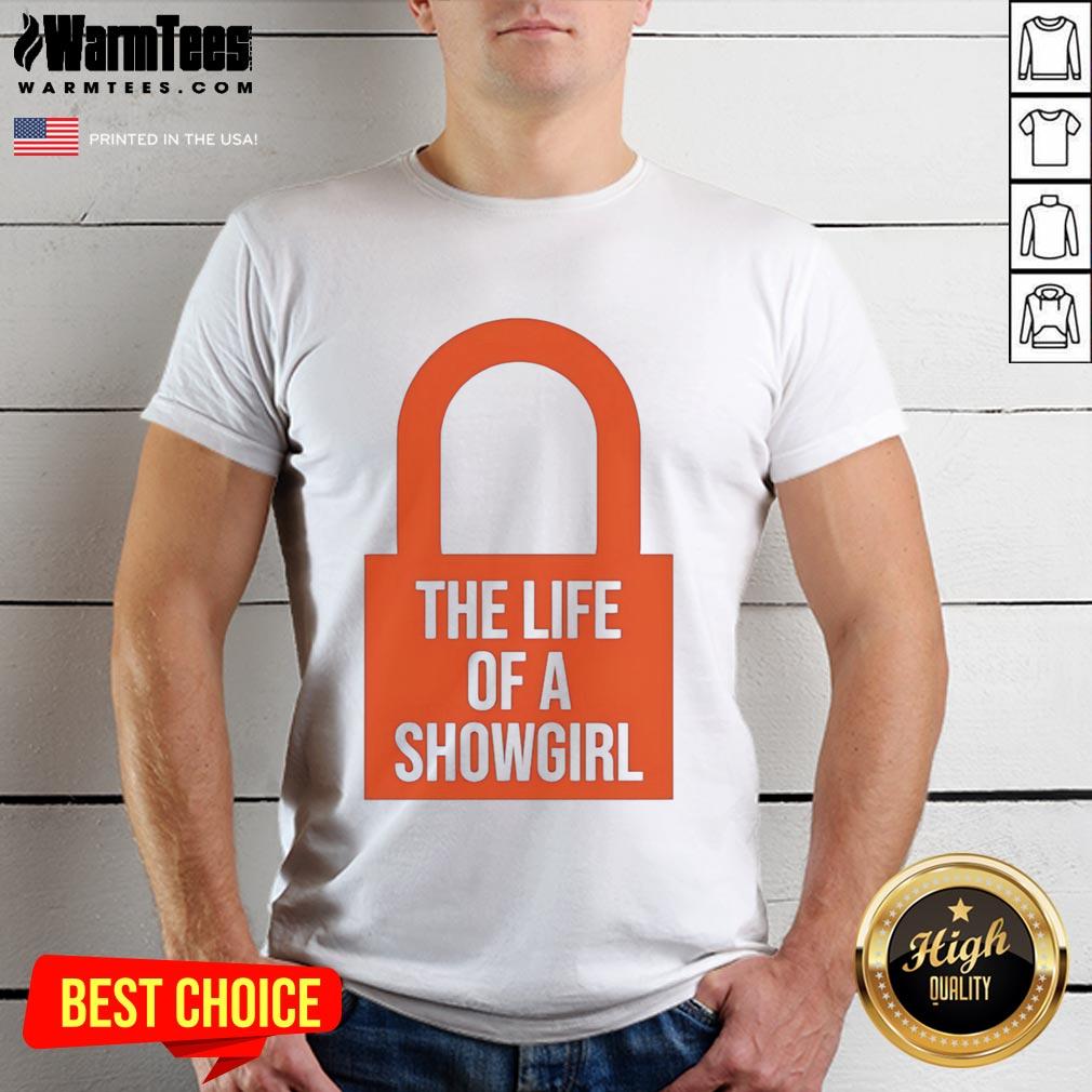 Hot The Life Of A Showgirl Taylor Orange Lock T-Shirt
