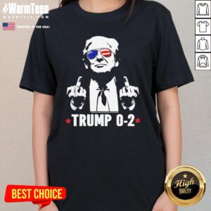 Alternative view of Hot Trump 2024 0-2 Trump You Again Trump Win Missed Vote Trump T-Shirt