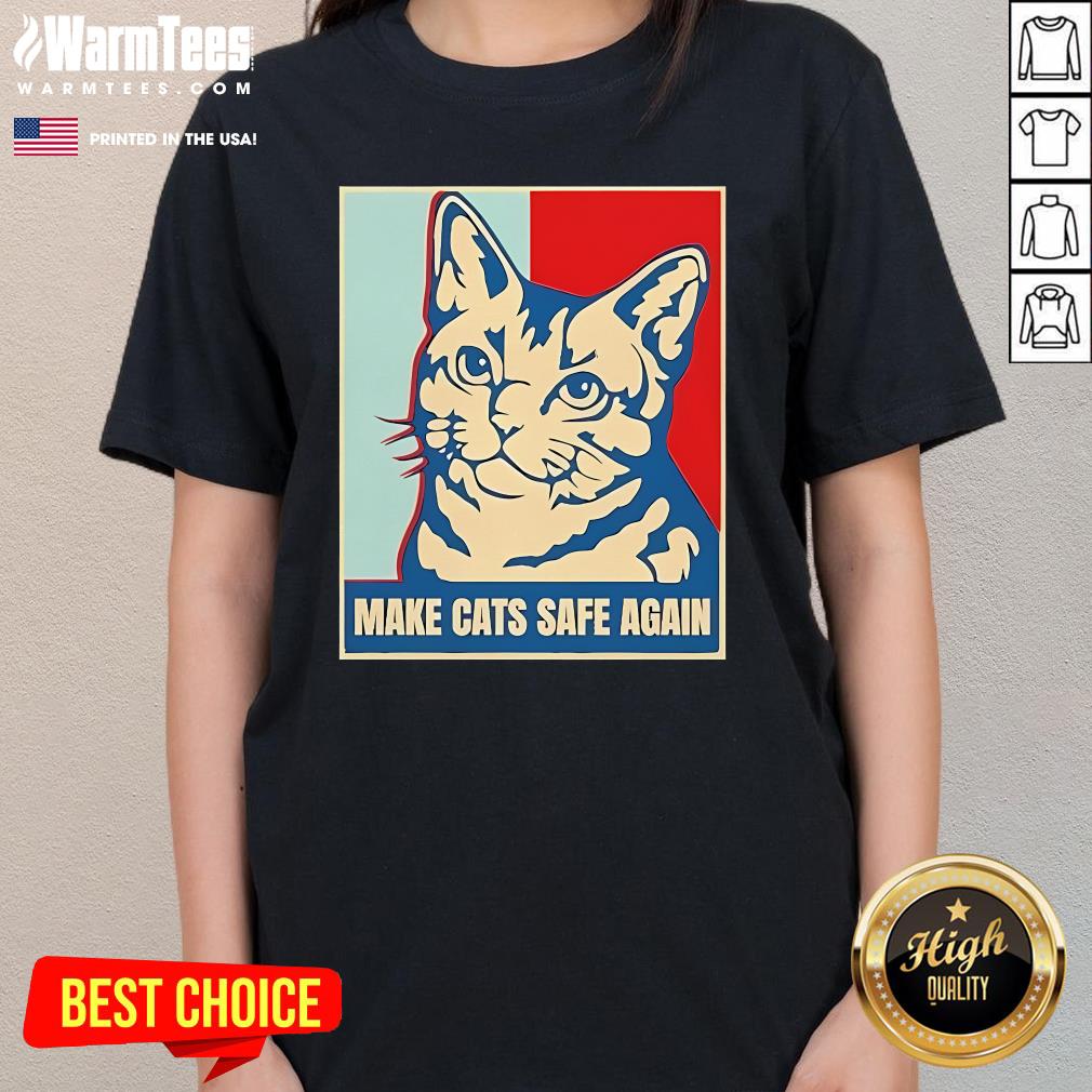 Hot Trump Make Cat Safe Again T-Shirt - Image 2