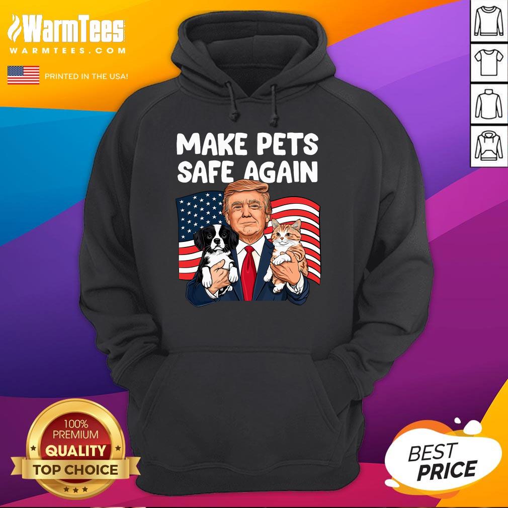 Hot Trump Make Pets Safe Again Save Our Pets Vote Trump T-Shirt - Image 3