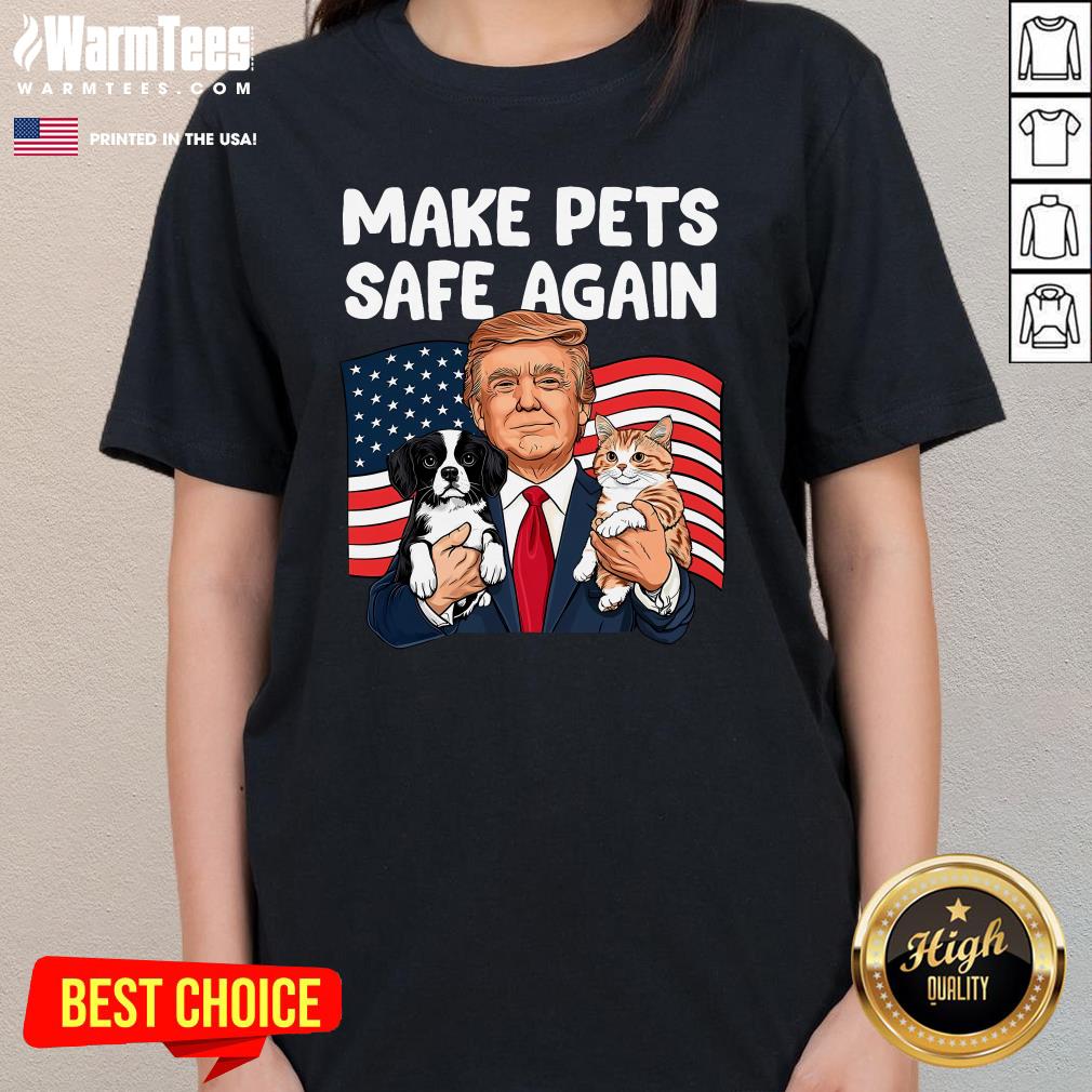 Hot Trump Make Pets Safe Again Save Our Pets Vote Trump T-Shirt - Image 2