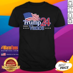 Hot Trump Vance 24 USA Flag T-Shirt