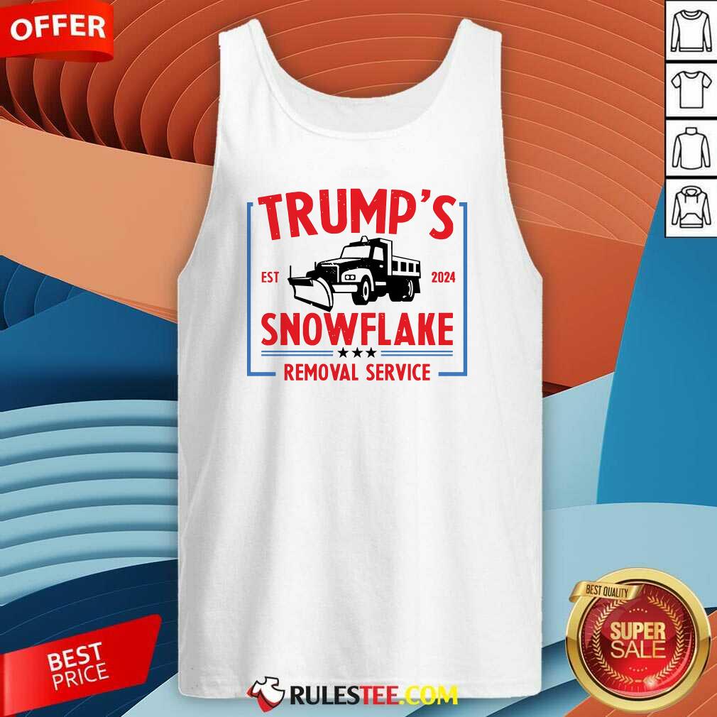 Hot Trump's Snowflake Removal Service Est 2024 Trump For President T-Shirt - Image 3