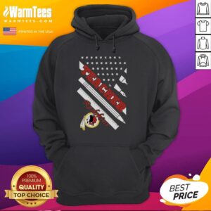 Alternative view of Hot Washington Redskins Football X Teacher American Flag T-Shirt