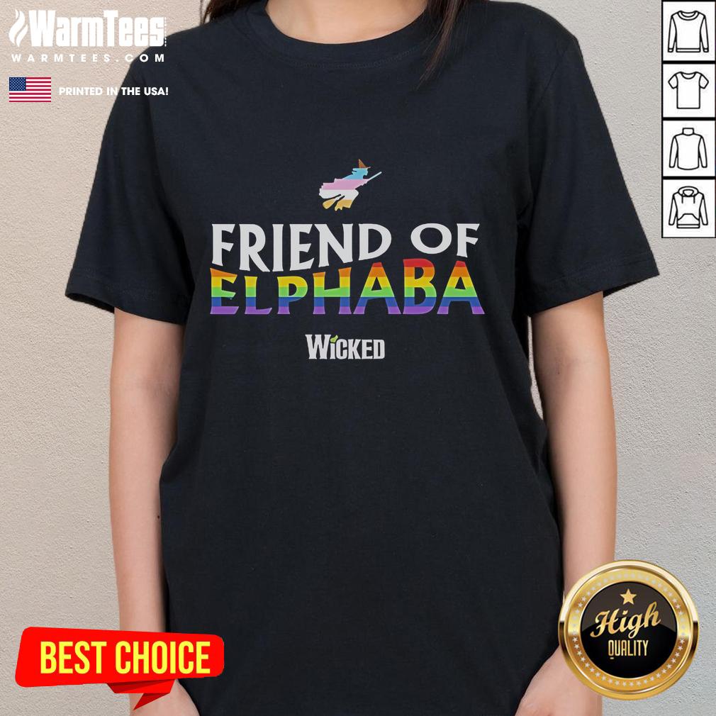 Hot Wicked Friend Of Elphaba Pride Trans T-Shirt - Image 3