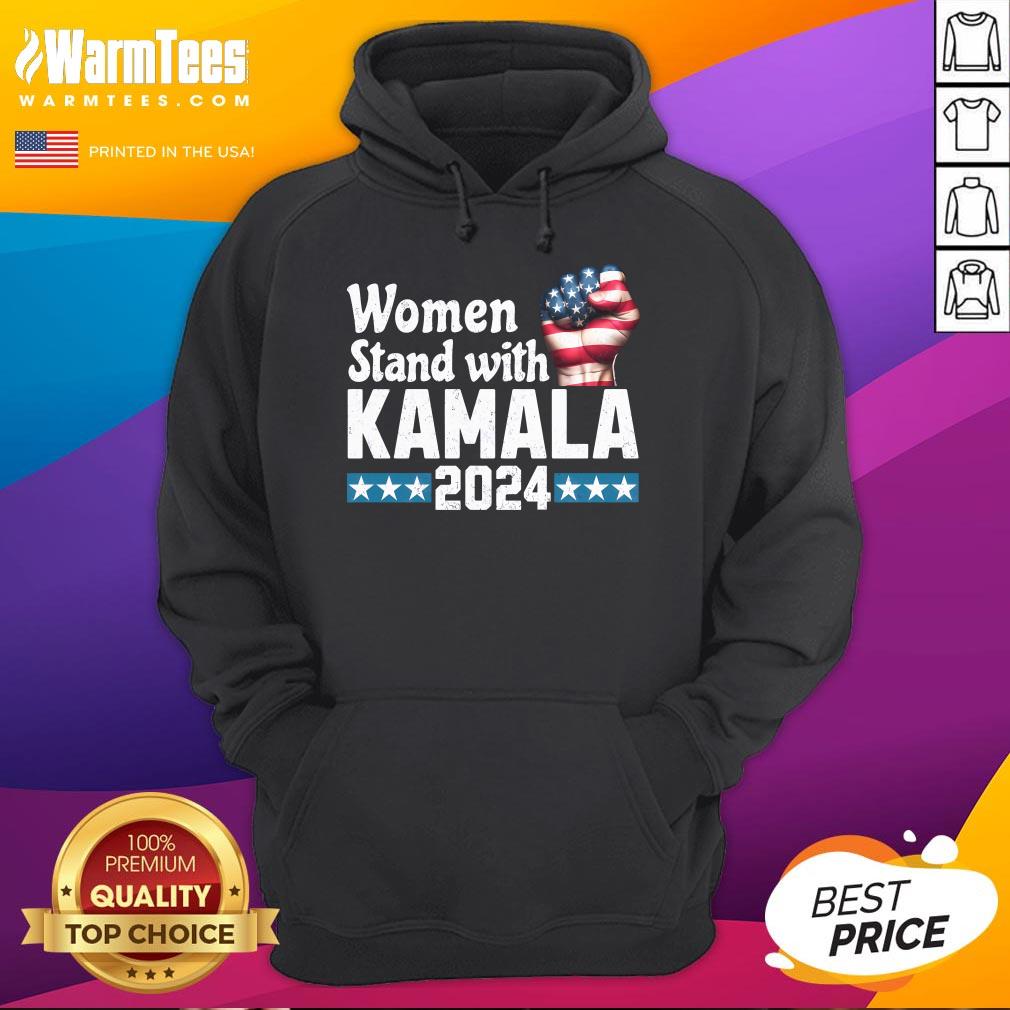 Hot Women Stand With Kamala Harris 2024 US Election T-Shirt - Image 4