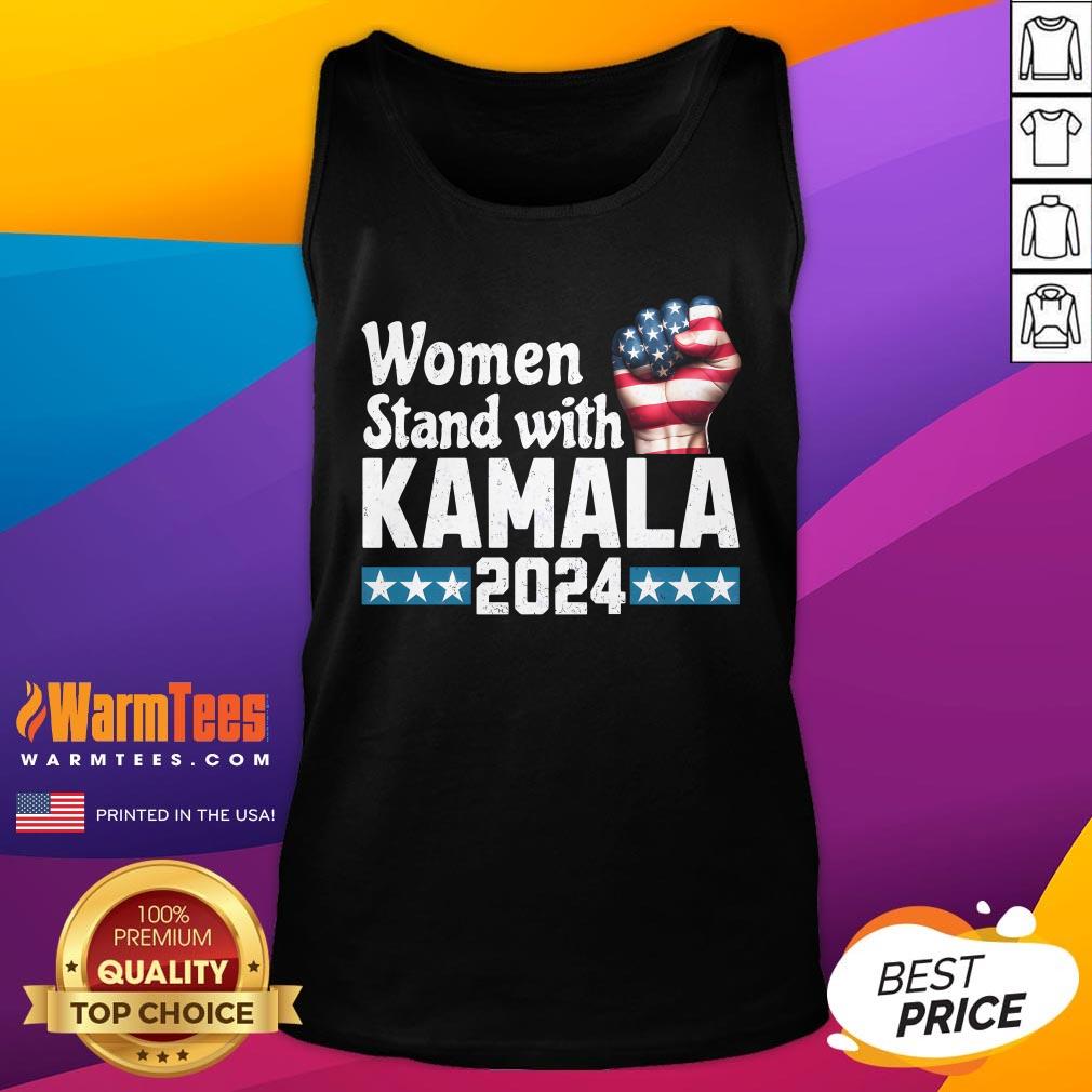 Hot Women Stand With Kamala Harris 2024 US Election T-Shirt - Image 5