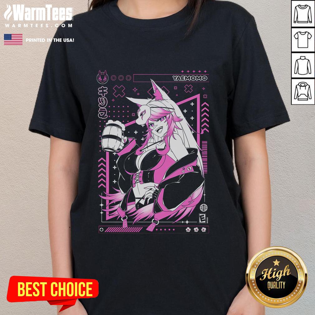 Hot YaeMomo Kitsune Vtuber T-Shirt - Image 3