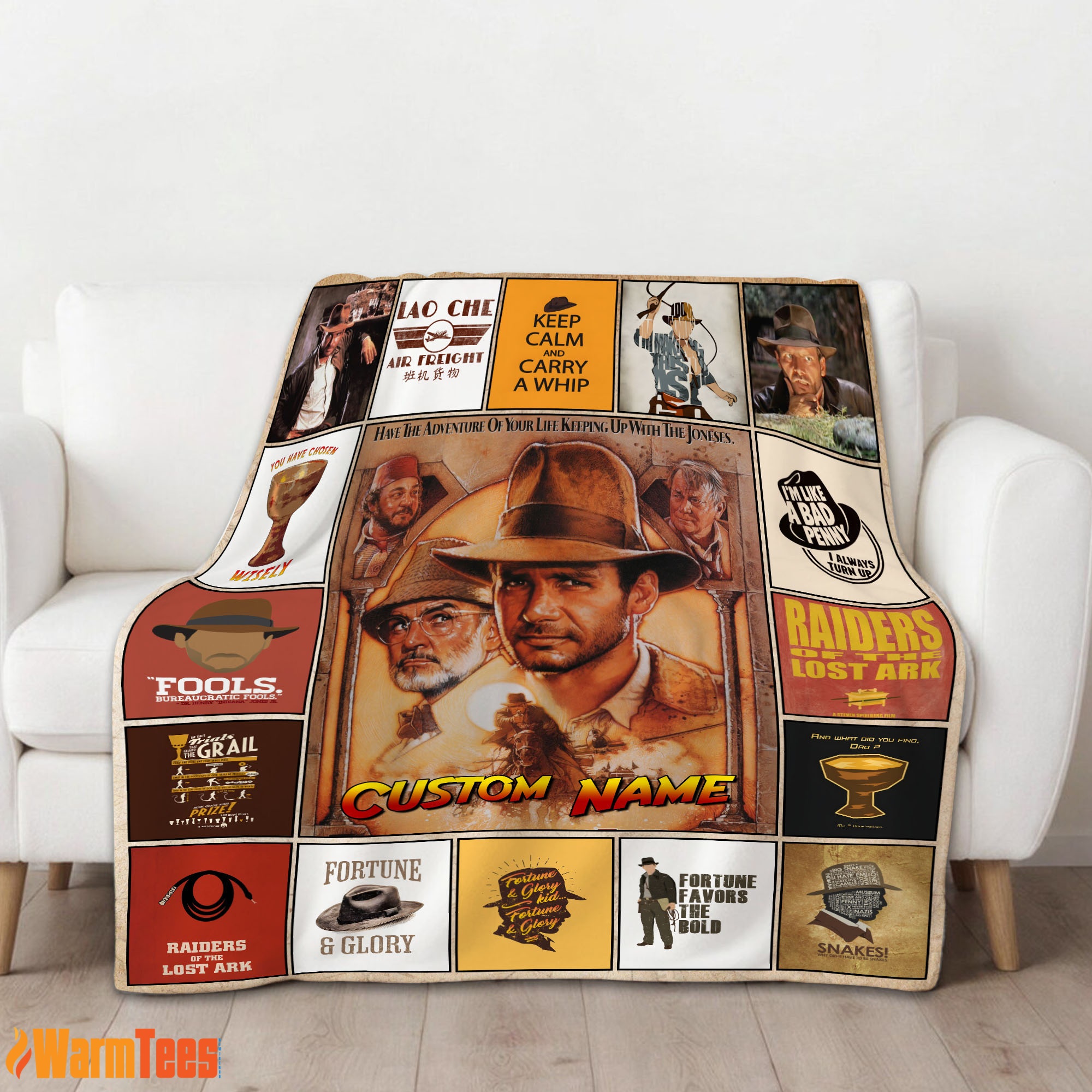 Indiana Jones Raiders Of The Lost Ark Adventure Blanket Fleece Customized Blanket - Image 2