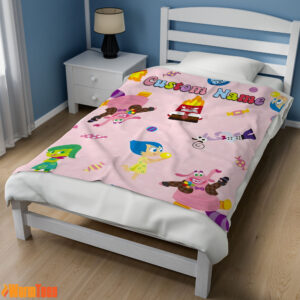 Alternative view of Inside Out Cute Blanket Fleece Customized Blanket
