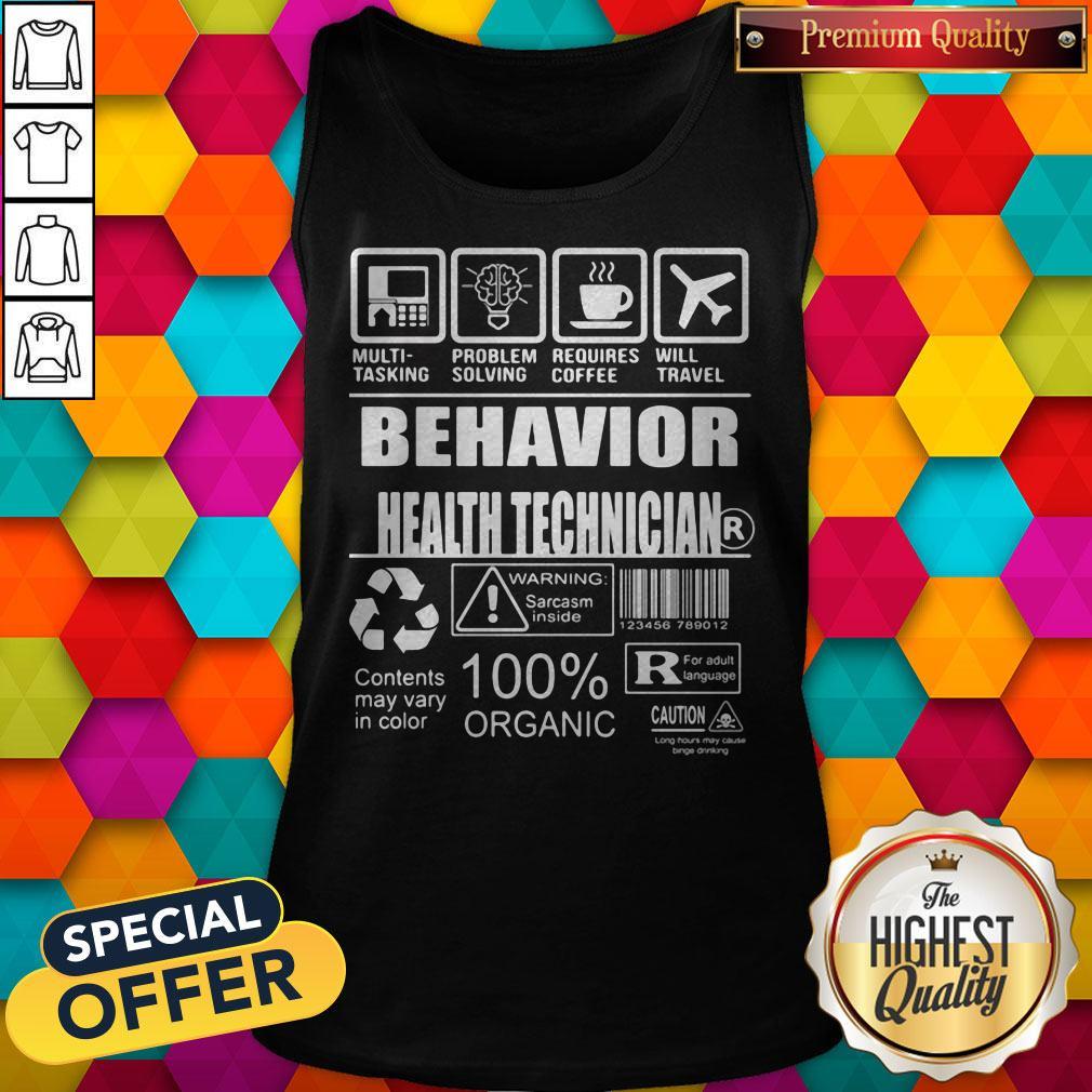 Multi-Tasking Problem Solving Requires Coffee Will Travel Behavior Health Technician Contents May Vary In Color Shirt - Image 4