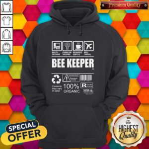 Alternative view of Multi-Tasking Problem Solving Requires Coffee Will Travel Bee Keeper Contents May Vary In Color Shirt