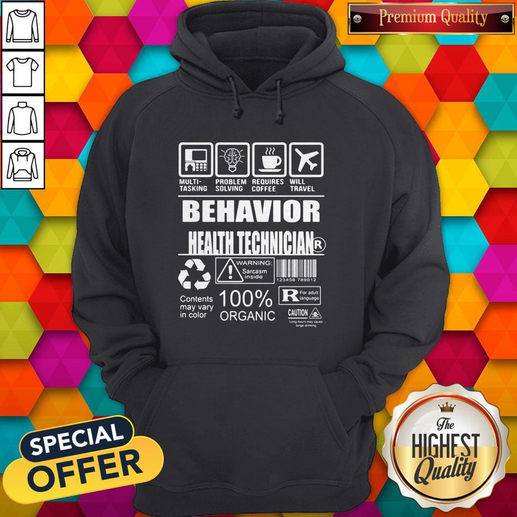 Multi-Tasking Problem Solving Requires Coffee Will Travel Behavior Health Technician Contents May Vary In Color Shirt - Image 2