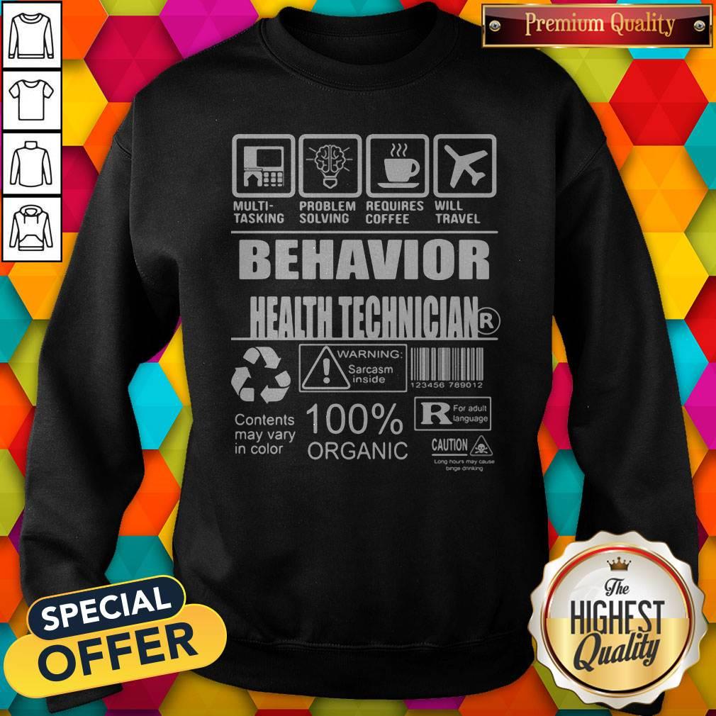Multi-Tasking Problem Solving Requires Coffee Will Travel Behavior Health Technician Contents May Vary In Color Shirt - Image 5