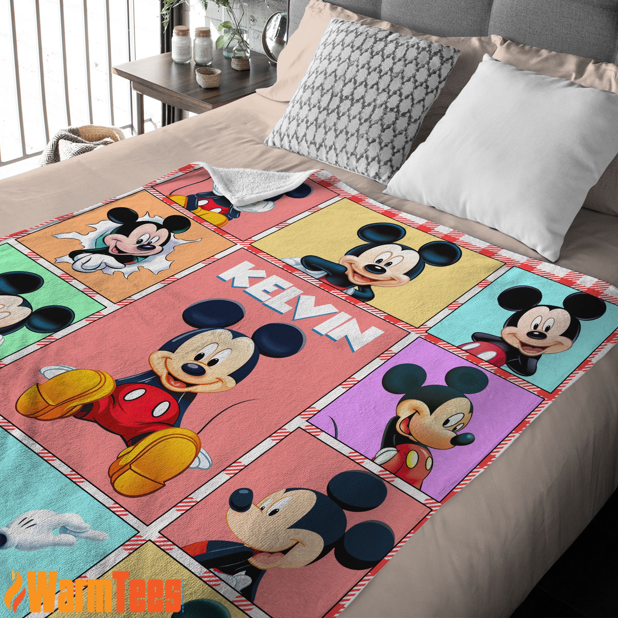 Mickey Mouse Collage Blanket Fleece Customized Blanket - Image 3