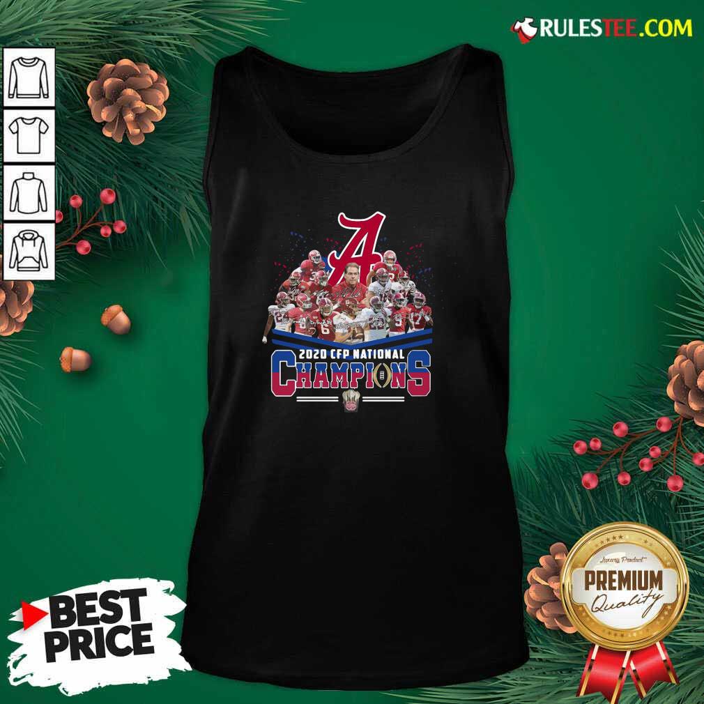 Nice Alabama Crimson Tide Football Team Players 2020 Cfp National Champions Signatures Shirt - Image 4